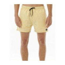 Spodenki surfingowe męskie Rip Curl Offset Volley Żółty. Żółte szorty męskie Rip Curl, bez wzorów, sportowe. Za 99.00 zł.