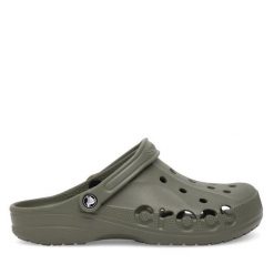 Klapki Crocs. Zielone klapki męskie Crocs, bez wzorów, bez zapięcia. Za 199.99 zł.