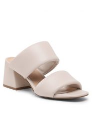 Steve Madden Klapki Delani SM11002402-253 Écru. Klapki damskie Steve Madden, bez wzorów, ze skóry, bez obcasa, bez zapięcia. Za 269.99 zł.