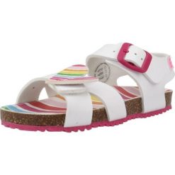 Sandały AGATHA RUIZ DE LA PRADA 242938A Biały. Białe sandały damskie Agatha Ruiz de la Prada, bez wzorów, z materiału, bez obcasa, bez zapięcia. Za 125.99 zł.
