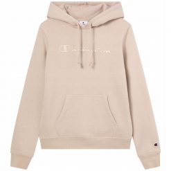 Bluza Damska Champion Dresowa z Kapturem Sportowa Hoodie Bawełniana r. L. Brązowe bluzy damskie Champion, l, bez wzorów, z bawełny, sportowe, bez ramiączek, z kapturem. Za 202.99 zł.