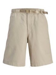 Jack & Jones Szorty materiałowe Towen 12273685 Beżowy Baggy Fit. Brązowe szorty męskie Jack & Jones, bez wzorów, z bawełny. Za 79.99 zł.