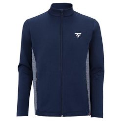 Kurtka z dresu Tecnifibre Tour 2024. Niebieskie kurtki męskie TECNIFIBRE, na wiosnę, l, bez wzorów, z dresówki, eleganckie, bez kaptura. Za 599.00 zł.