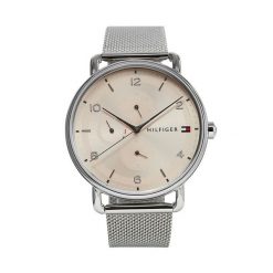 Zegarek Tommy Hilfiger. Szare zegarki damskie Tommy Hilfiger, srebrne. Za 749.99 zł.