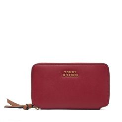 Portfel Tommy Hilfiger. Czerwone portfele damskie Tommy Hilfiger. Za 289.99 zł.