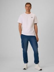 4F Spodnie casual cargo męskie - denim M. Spodnie materiałowe męskie 4F, bez wzorów, z denimu. Za 199.99 zł.