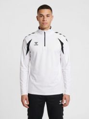 Bluza treningowa zapinana do połowy Hummel Core 2.0. Białe bluzy damskie Hummel, s, bez wzorów, z materiału, klasyczne, bez ramiączek, bez kaptura. Za 211.15 zł.