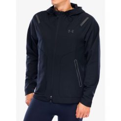 Kurtka wiatrówka męska Under Armour Unstoppable Left Chest Jacket. Czarne kurtki męskie Under Armour, m, bez wzorów, z softshellu, bez kaptura, trekkingowe. Za 324.99 zł.