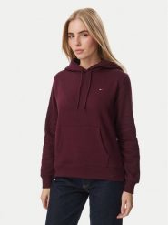 Tommy Jeans Bluza DW0DW19958 Bordowy Regular Fit. Czerwone bluzy damskie Tommy Jeans, xl, bez wzorów, z jeansu, bez ramiączek, bez kaptura. Za 329.99 zł.