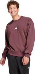 Bluza męska adidas Essentials Feelcozy Fleece brązowa JE3786 L. Brązowe bluzy męskie Adidas, l, bez wzorów, bez ramiączek, bez kaptura. Za 194.56 zł.