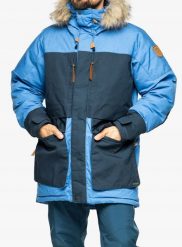 Kurtka zimowa Fjallraven Polar Expedition Parka - un blue/mountain blue. Niebieskie kurtki sportowe męskie CERVA, na zimę, m, bez wzorów, z polaru, bez kaptura, narciarskie. Za 5,233.47 zł.