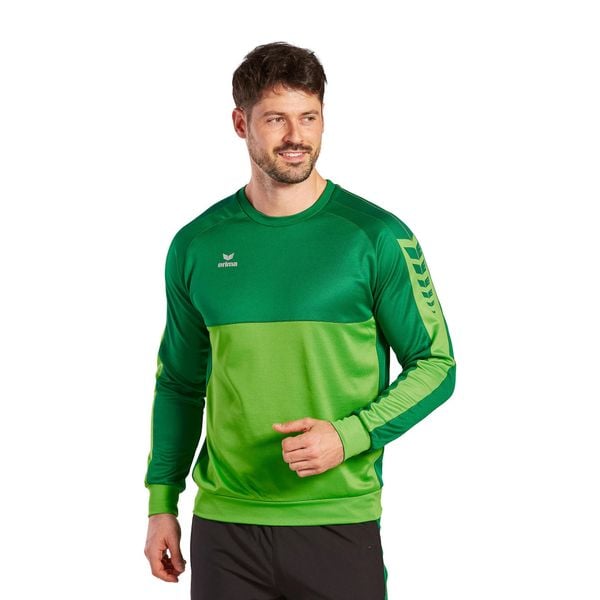 Bluza Erima Six Wings. Zielone bluzy męskie Erima, l, bez wzorów, z bawełny, sportowe, bez ramiączek, bez kaptura. Za 207.00 zł.