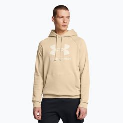 Bluza Under Armour Rival Fleece Logo HD. Brązowe bluzy męskie Under Armour, bez wzorów, sportowe, bez ramiączek, bez kaptura. Za 159.99 zł.