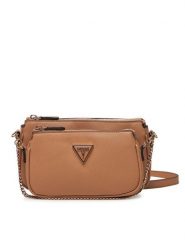 Guess Torebka HWZG78 79710 Brązowy. Brązowe listonoszki damskie Guess, z aplikacjami, ze skóry, bez dodatków. Za 329.99 zł.