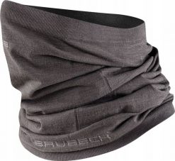 Brubeck KM10360 Komin unisex wełniany stalowy S/M. Szare szaliki męskie Brubeck, bez wzorów, z wełny. Za 87.99 zł.