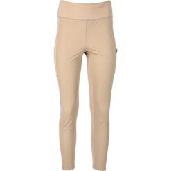 Damskie legginsy Endurance Janney. Brązowe legginsy sportowe damskie Endurance, s, bez wzorów, z materiału, z podwyższonym stanem, do biegania. Za 312.50 zł.