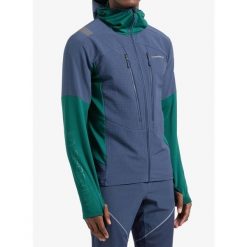 Bluza z kapturem męska La Sportiva Session Tech Hoody. Niebieskie bluzy męskie La Sportiva, na zimę, m, bez wzorów, z kapturem, narciarskie. Za 636.89 zł.