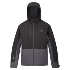 Kurtka Zimowa Męska Highton Stretch III. Brązowe kurtki męskie Regatta, na zimę, m, bez wzorów, z puchu, sportowe, bez kaptura. Za 179.99 zł.