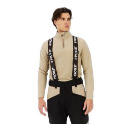 Kombinezon narciarski Protest Reider. Czarne spodnie sportowe męskie Protest, m, bez wzorów, narciarskie. Za 809.50 zł.