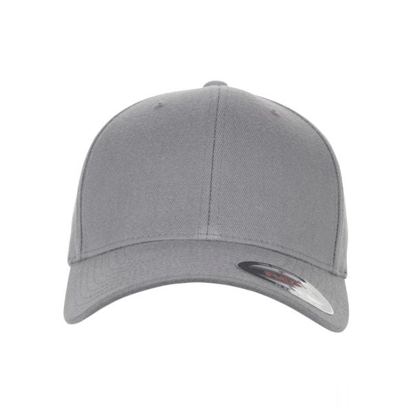 Czapka Flexfit wool blend. Szare czapki damskie FLEXFIT, na zimę, bez wzorów, z materiału, eleganckie. Za 88.60 zł.