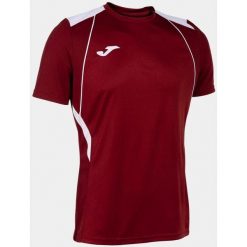 Koszulka sportowa Joma Championship XL - Burgund i biała oddychająca. Białe koszulki sportowe męskie Joma, xl, bez wzorów, bez ramiączek, na fitness i siłownię. Za 138.99 zł.