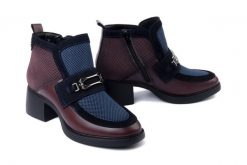 MACIEJKA A6747-23/00-8 bordo, botki damskie. Czerwone botki damskie Maciejka, bez wzorów, z polaru, bez obcasa, na obcasie, bez zapięcia. Za 280.37 zł.