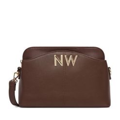 Torebka Nine West. Brązowe listonoszki damskie Nine West, bez wzorów, bez dodatków. Za 199.99 zł.