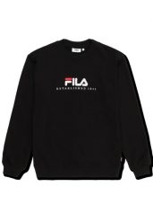 Bluza Fila Valsera Regular Logo. Czarne bluzy damskie Fila, s, bez wzorów, z dresówki, eleganckie, bez ramiączek, bez kaptura. Za 229.90 zł.