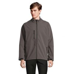 Kurtka Męska Relax Soft Shell. Brązowe kurtki męskie SOL'S, m, bez wzorów, sportowe, bez kaptura. Za 258.99 zł.