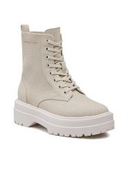 Tommy Hilfiger Trapery Feminine Essential Canvas FW0FW07357 Beżowy. Brązowe trapery damskie Tommy Hilfiger, z materiału, bez zapięcia. Za 449.99 zł.