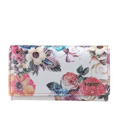 Duży portfel damski BajuBaj ze skóry licowej z biglem PD1602s120. Portfele damskie ze skóry. Za 180.00 zł.