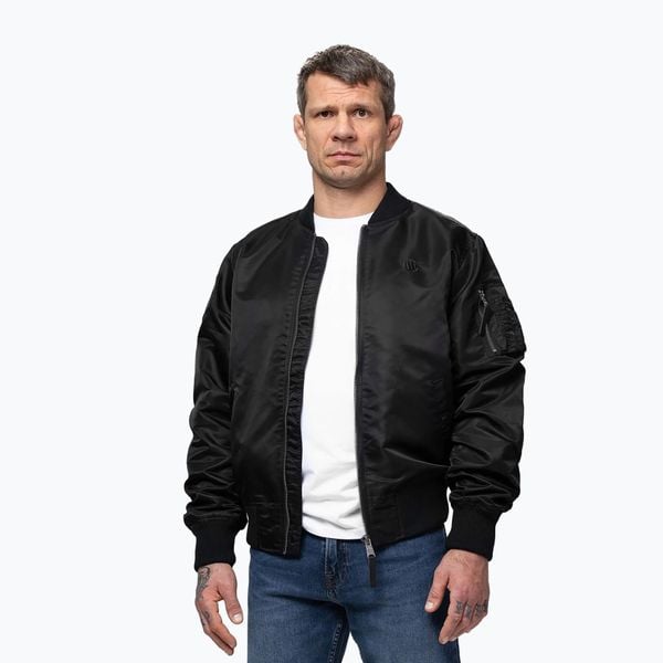 Kurtka męska Pitbull Akron MA1 Flight. Czarne kurtki męskie PITBULL, l, bez wzorów, z materiału, bez kaptura. Za 319.99 zł.