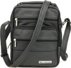 Beltimore Męska mała torba skórzana przez ramię Beltimore szara G19. Szare torby na ramię męskie Beltimore, przez ramię, małe. Za 139.99 zł.