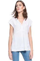 DAMSKA BLUZKA MUSTANG ELISA LACE INSET 1009956 2045. Bluzki damskie Mustang, s, bez wzorów, bez kołnierzyka, bez ramiączek. W wyprzedaży za 39.99 zł.