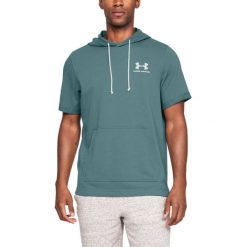 Under Armour Sportstyle Bluza Niebieski Zielony. Niebieskie bluzy męskie Under Armour, xl, bez wzorów, z bawełny, bez ramiączek, bez kaptura. Za 206.95 zł.