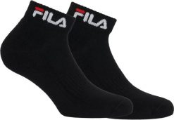 Dwupak skarpet Fila wysokiej jakości, czarne 35-38. Czarne skarpety męskie 661, bez wzorów, z bawełny. Za 118.99 zł.