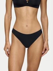 Triumph Stringi Pretty 10222212 Czarny. Czarne majtki damskie Triumph, z syntetyku. Za 49.99 zł.