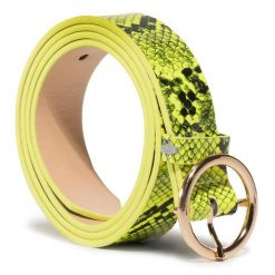 Pasek Damski Acccessories. Żółte paski damskie ACCCESSORIES, bez wzorów. Za 19.99 zł.