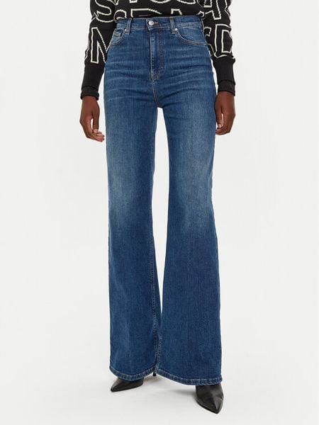 ViCOLO Jeansy DS0042 Granatowy Reglan Fit. Niebieskie jeansy damskie ViCOLO, bez wzorów, z bawełny. Za 299.99 zł.