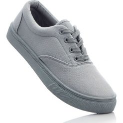 Sneakersy bonprix szary. Szare buty sportowe męskie bonprix, bez wzorów, bez zapięcia. Za 54.99 zł.