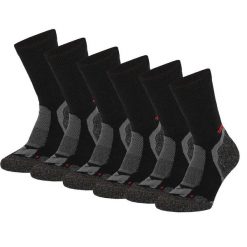 Skarpety turystyczne dla dorosłych Xtreme Wełna Merino, 6 szt. Czarne skarpetki damskie XTREME SOCKSWEAR, bez wzorów, z wełny. Za 203.99 zł.