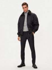 Calvin Klein Jeans Kurtka bomber J30J326108 Czarny Regular Fit. Czarne kurtki męskie Calvin Klein Jeans, m, bez wzorów, z jeansu, bez kaptura. Za 659.99 zł.
