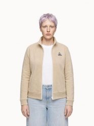 Bluza damska Le Coq Sportif Contemporain SP N°1. Brązowe bluzy damskie le coq sportif, xs, bez wzorów, z materiału, eleganckie, bez ramiączek, bez kaptura. Za 366.50 zł.