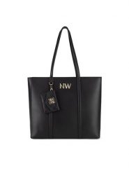 Nine West Torebka LX10047 Czarny. Czarne shopperki damskie Nine West, bez wzorów, z tworzywa sztucznego, bez dodatków. Za 299.99 zł.