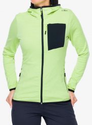 Bluza rozpinana damska CMP Solvixa. Zielone bluzy damskie CMP, m, bez wzorów, z elastanu, bez ramiączek, bez kaptura. Za 290.39 zł.