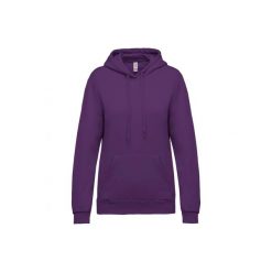 Bluza damska z kapturem Kariban. Czerwone bluzy damskie KARIBAN, m, bez wzorów, z bawełny, eleganckie, bez ramiączek, z kapturem. Za 144.00 zł.
