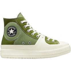 Trampki Converse Chuck Taylor All Star Construct, Dla obu płci. Zielone trampki i tenisówki damskie Converse, bez wzorów, retro, bez zapięcia. Za 490.00 zł.
