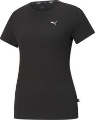 Puma Koszulka damska PUMAESS SMALL LOGO TEE PUMA BLACK-CAT L. Czarne bluzki damskie Puma, l, bez wzorów, bez kołnierzyka, bez ramiączek. Za 109.99 zł.