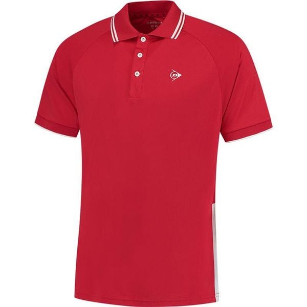 Koszulka sportowa męska Dunlop Club Polo Shirt. Czerwone koszulki sportowe męskie Dunlop, m, bez wzorów, bez ramiączek, tenisowe. Za 159.99 zł.