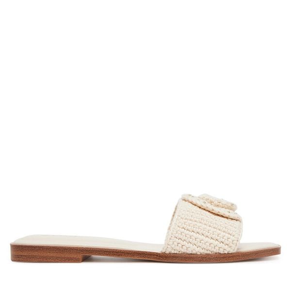 Klapki Aldo. Brązowe klapki damskie Aldo, bez wzorów, bez obcasa, bez zapięcia. Za 189.99 zł.